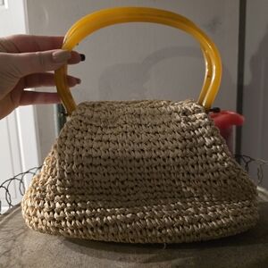MM Crochet Straw Vintage Bag